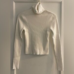 A.L.C. Cream Turtleneck Sweater